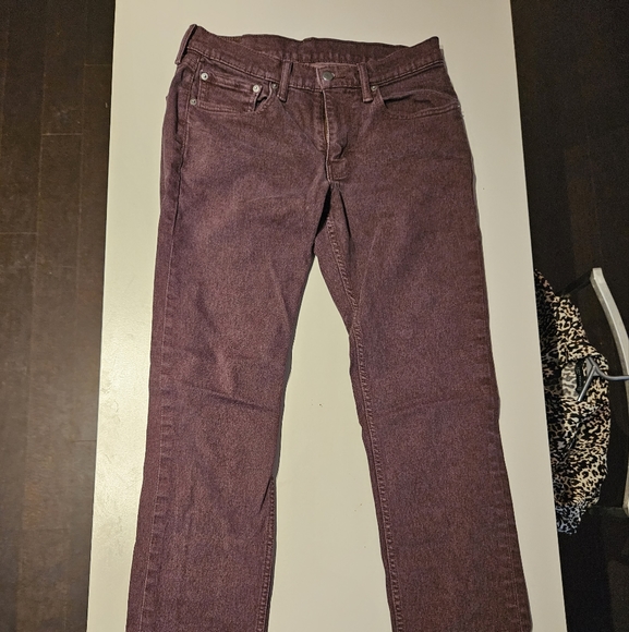 Retro men's Levi Jeans in Washed Cherry Brown, size W31, L32 - Picture 7 of 8